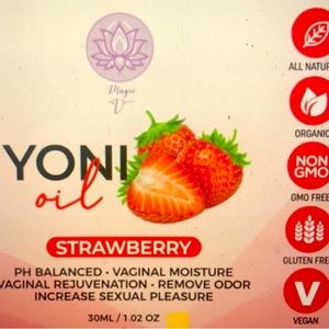 All-in One Organic Yoni Oil. Peaches, cherry, strawberry and pineapple 1 oz.